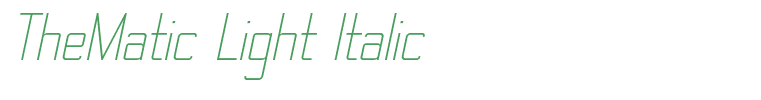TheMatic Light Italic